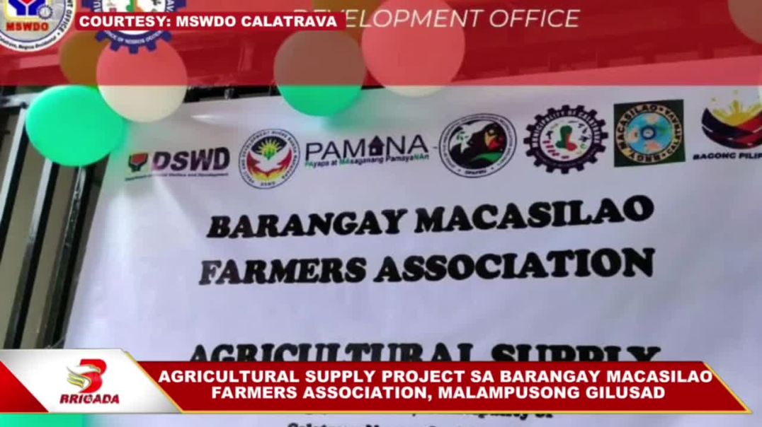 ⁣Agricultural supply project sa Barangay Macasilao Farmers Association, malampusong gilusad