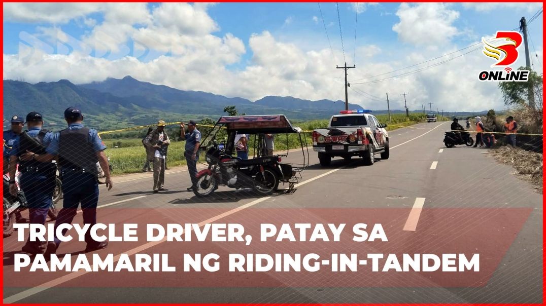 ⁣Tricycle driver, patay sa pamamaril ng riding-in-tandem