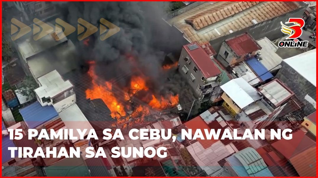 ⁣15 pamilya sa Cebu, nawalan ng tirahan sa sunog