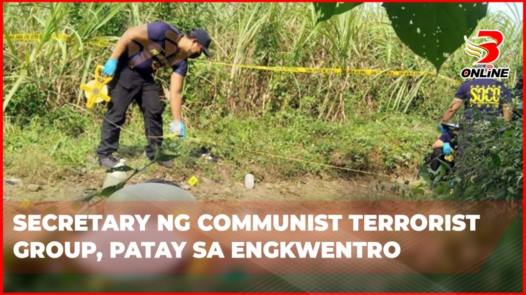 ⁣Secretary ng Communist Terrorist Group, patay sa engkwentro