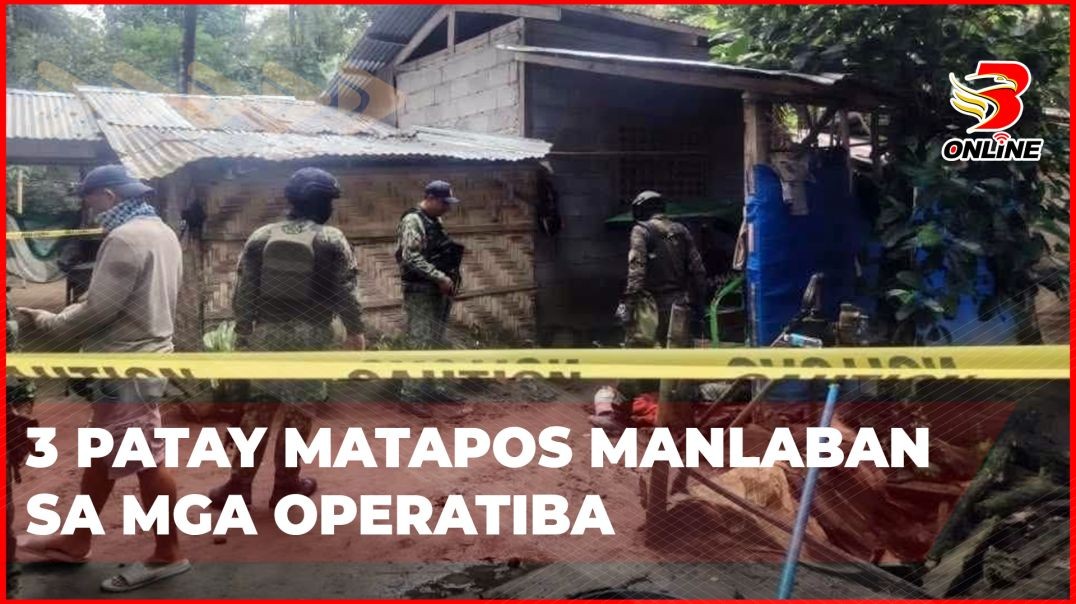 3 patay matapos manlaban sa mga operatiba