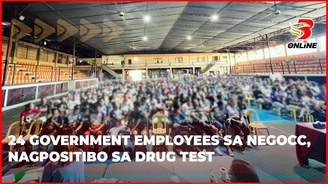 ⁣24 government employees sa Negros Occidental, nagpositibo sa drug test