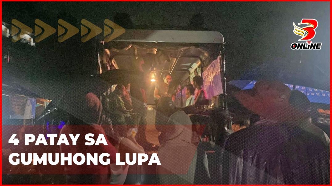⁣4 patay sa gumuhong lupa