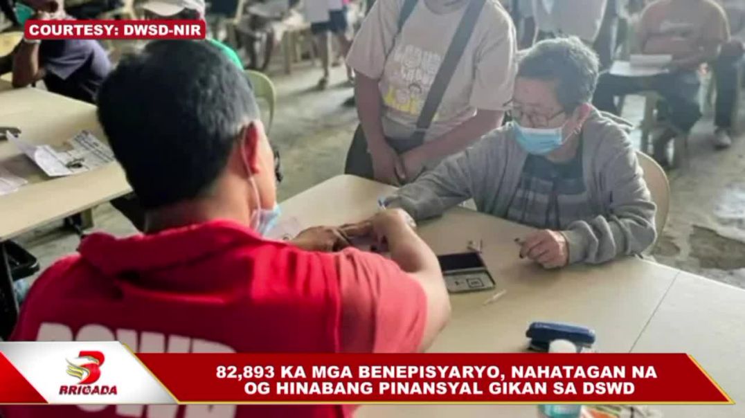 ⁣82,893 ka mga benepisyaryo, nahatagan na og hinabang pinansyal gikan sa DSWD