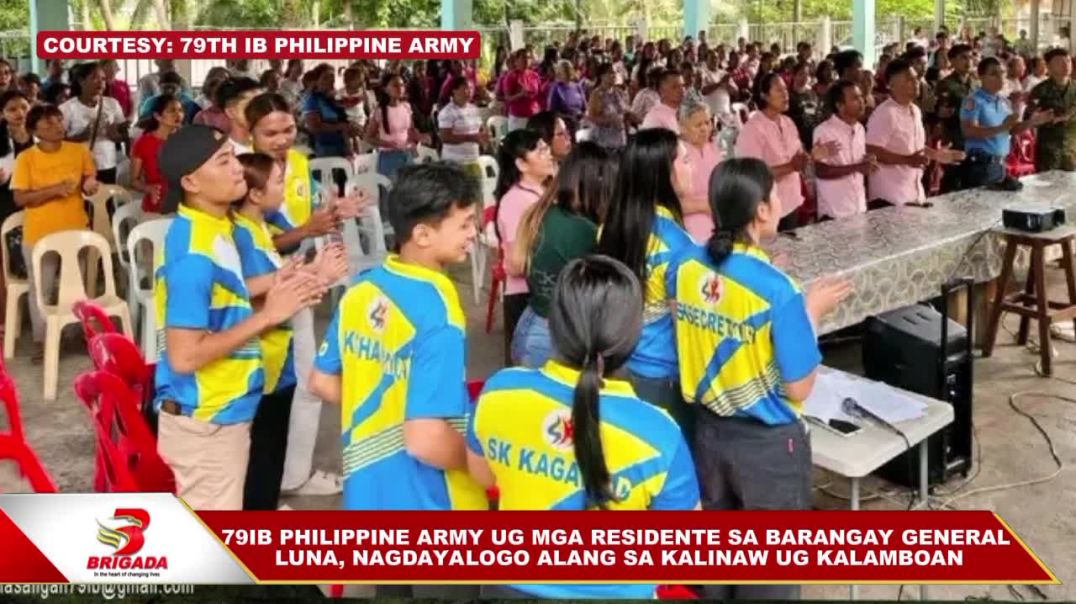 ⁣79IB Philippine Army ug mga residente sa Barangay General Luna, nagdayalogo alang sa kalinaw ug kala