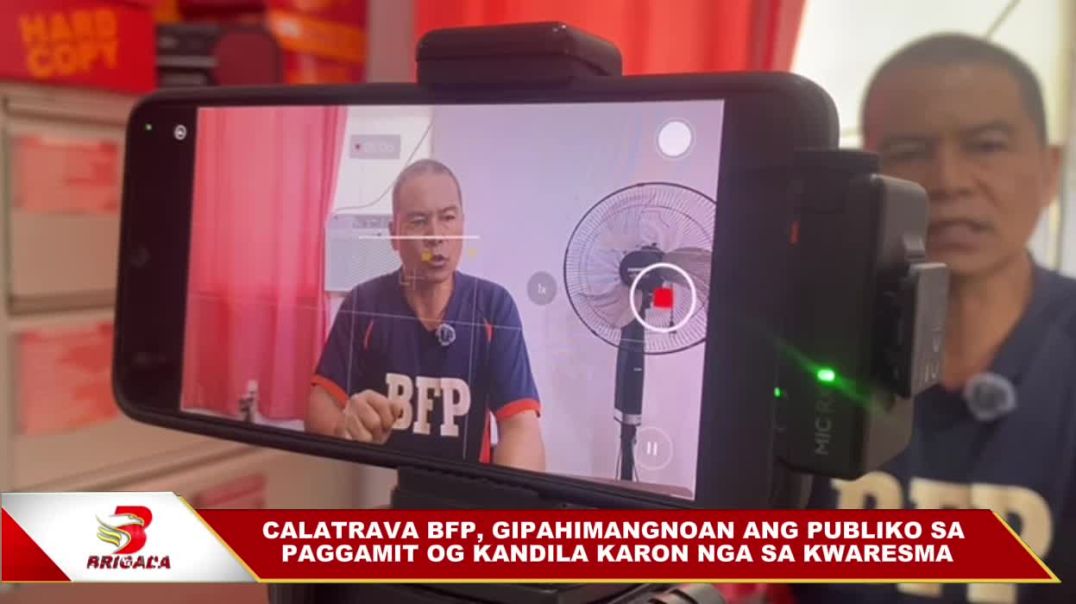 ⁣Calatrava BFP, gipahimangnoan ang publiko sa paggamit og kandila atol sa panahon sa kwaresma