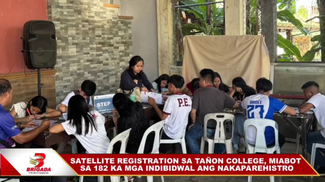 Satellite registration sa Tañon College, miabot sa 182 ka mga indibidwal ang nakaparehistro