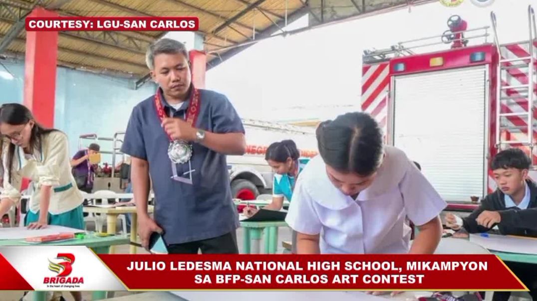⁣Julio Ledesma National High School, mikampyon sa BFP-San Carlos art contest