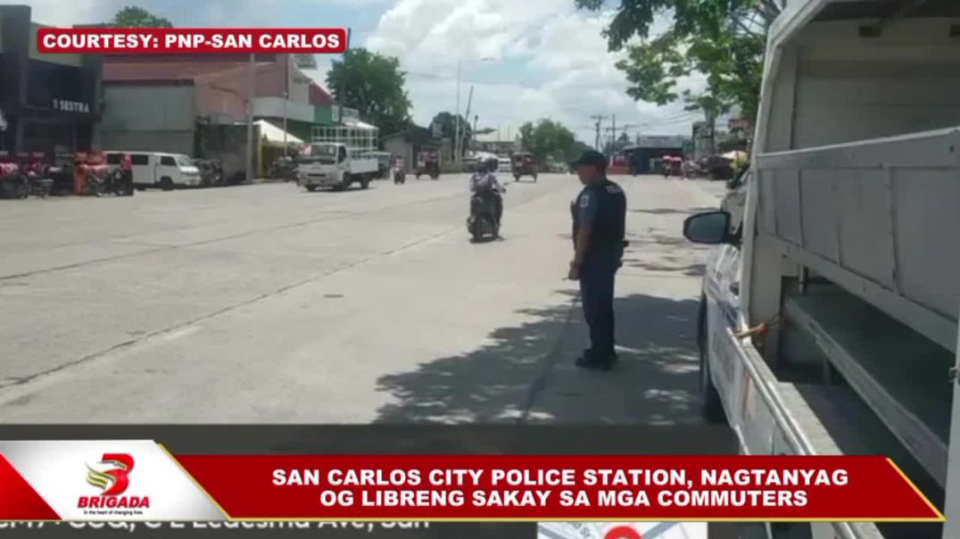 ⁣San Carlos City Police Station, nagtanyag og libreng sakay sa mga commuters