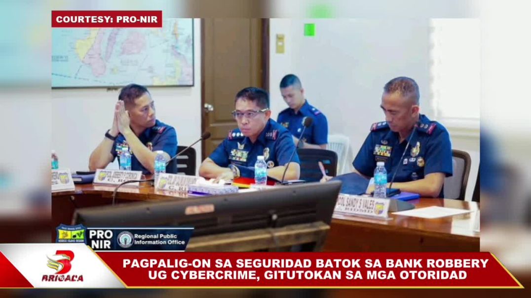 ⁣Pagpalig-on sa seguridad batok sa bank robbery ug cybercrime, gitutokan sa joint coordinating meetin
