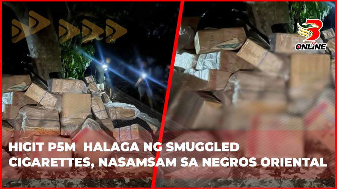 ⁣Higit P5M  halaga ng smuggled cigarettes, nasamsam sa Negros Oriental