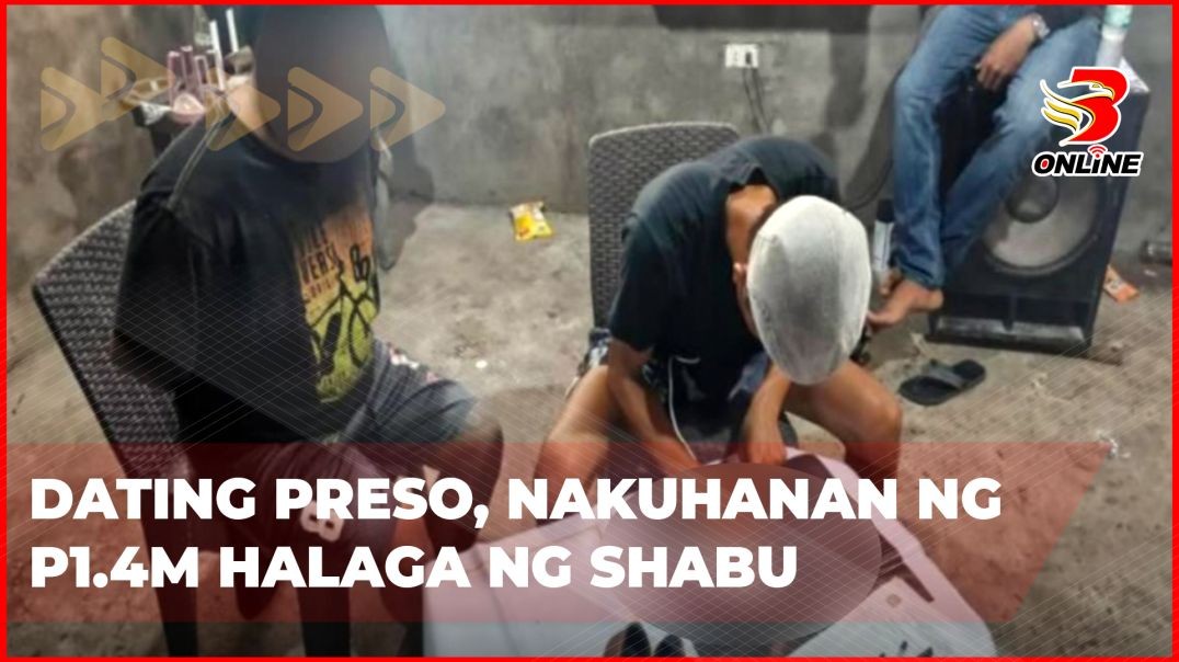 ⁣Dating preso, nakuhanan ng P1.4M halaga ng shabu