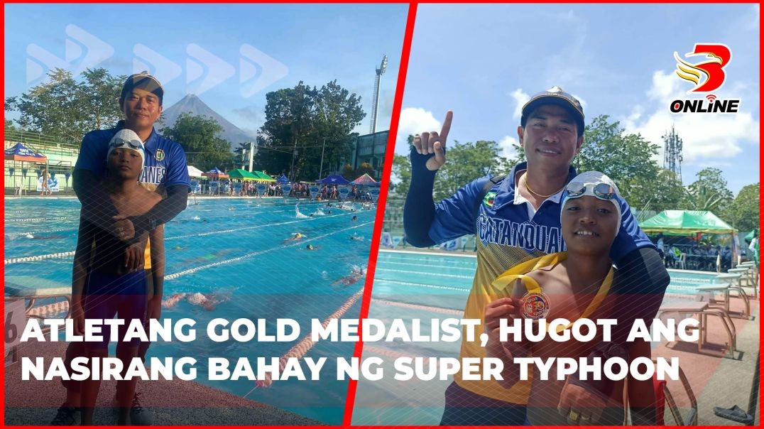 ⁣Atletang gold medalist, hugot ang nasirang bahay ng Super Typhoon