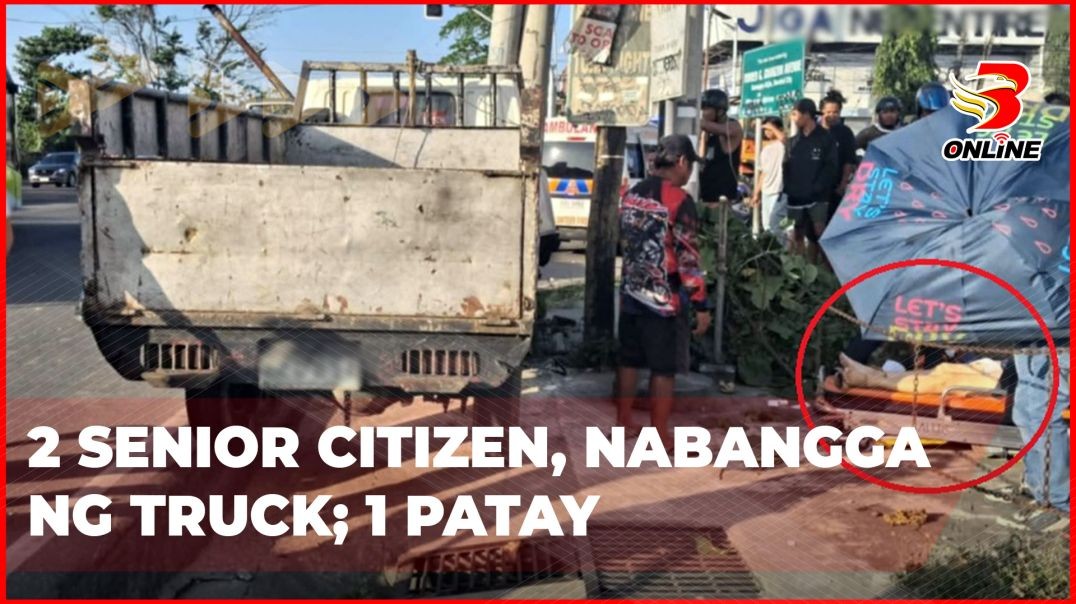 ⁣2 senior citizen, nabangga ng truck; 1 patay