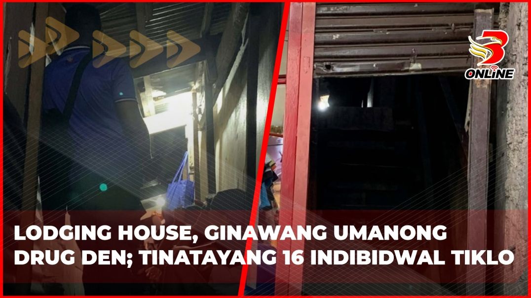 ⁣Lodging house, ginawang umanong drug den; tinatayang 16 indibidwal tiklo