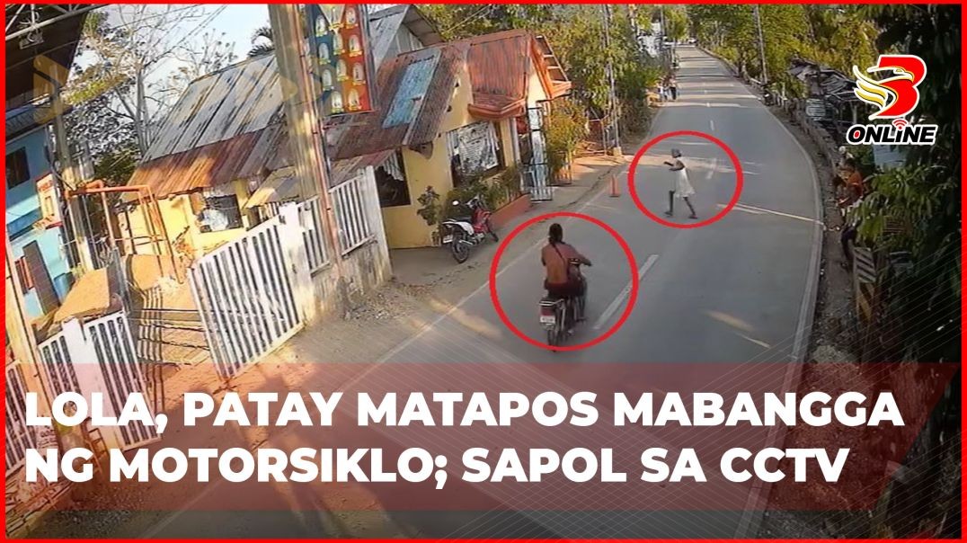 ⁣Lola, patay matapos mabangga ng motorsiklo; sapol sa CCTV