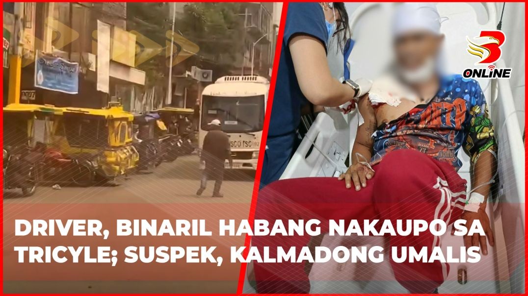 ⁣Driver, binaril habang nakaupo sa tricyle;suspek, kalmadong umalis