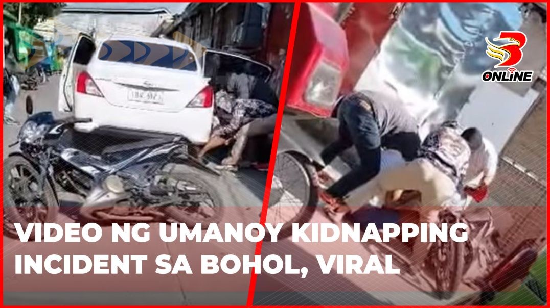 ⁣Video ng umanoy kidnapping incident sa Bohol, viral