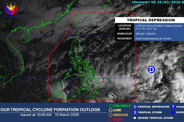 LPA sa labas ng PAR, isa nang ganap na bagyo