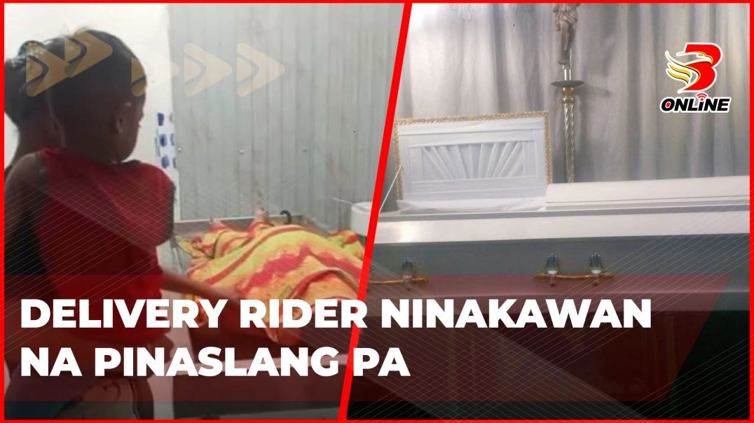 ⁣Delivery rider ninakawan na pinaslang pa