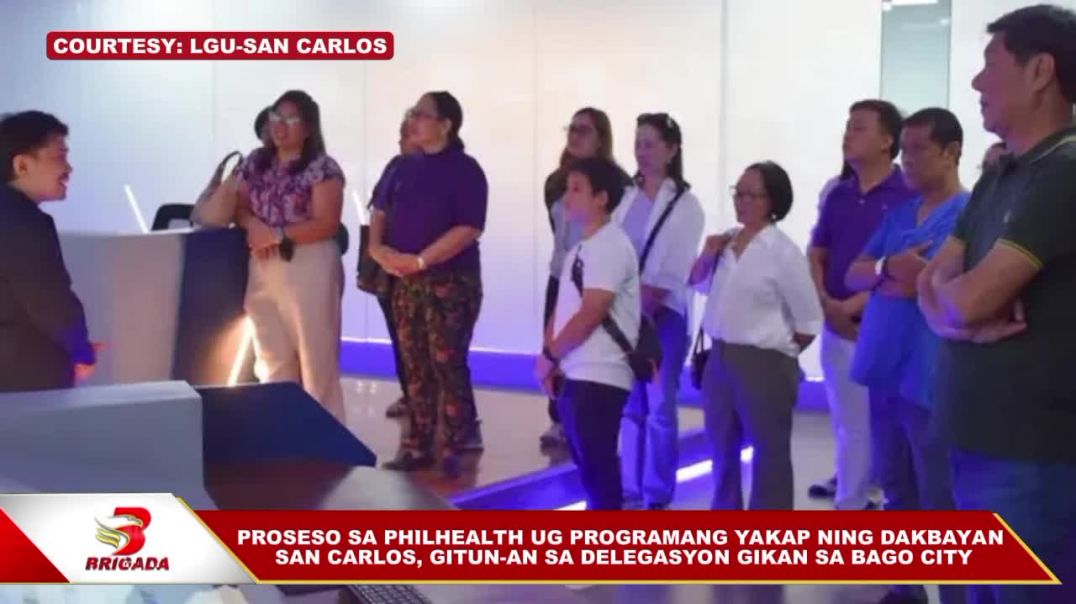 ⁣Proseso sa Philhealth ug programang YAKAP ning dakbayan San Carlos, gitun-an sa delgasyon gikan sa B