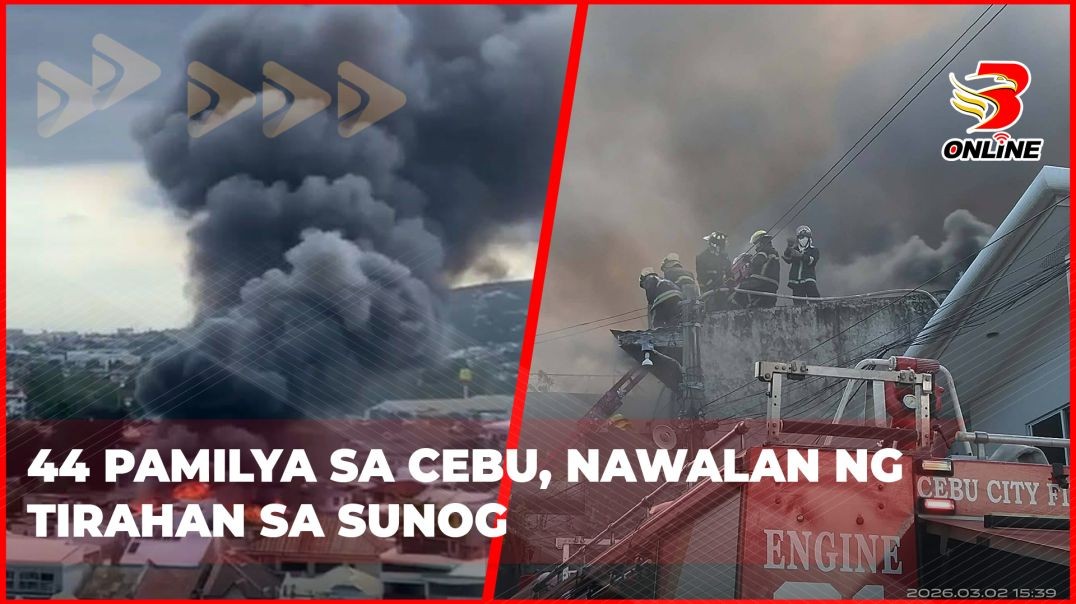 ⁣44 pamilya sa Cebu, nawalan ng tirahan sa sunog
