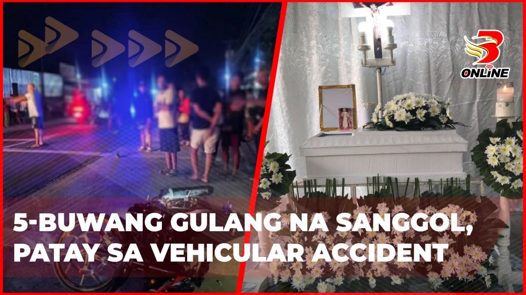 ⁣5-buwang gulang na sanggol, patay sa vehicular accident