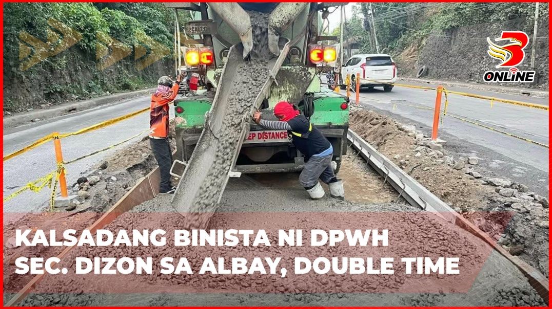 ⁣Kalsadang binista ni DPSWH Sec. Dizon sa Albay, double time