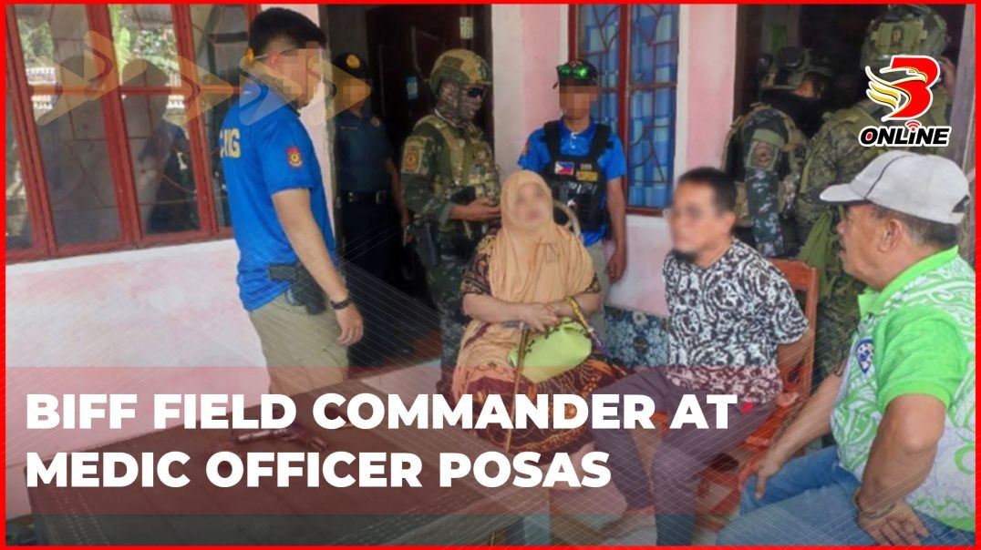 ⁣BIFF field commander at medic officer posas