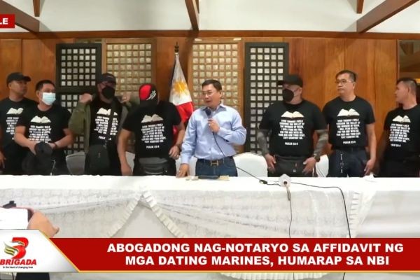 Abogadong nagnotaryo sa affidavit ng mga nagpakilalang 'ex-marines',  humarap sa NBI | BRIGADA BALITA