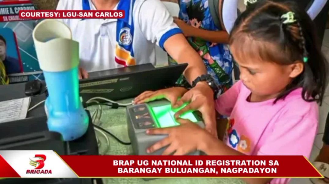 ⁣BRAP ug National ID registration sa Barangay Buluangan, nagpadayon