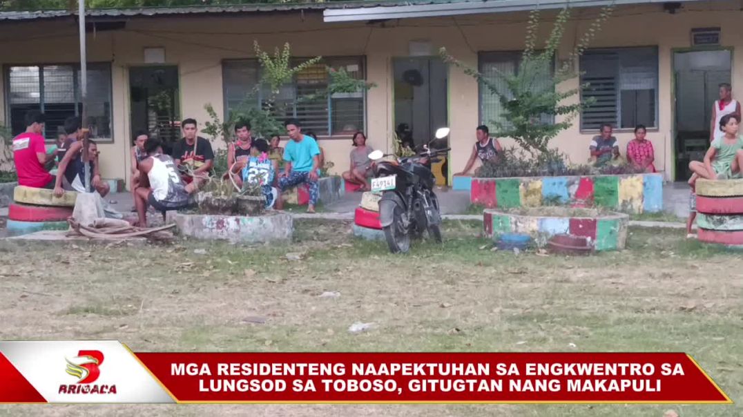 ⁣Mga residenteng naapektuhan sa engkwentro sa lungsod sa Toboso, gitugtan nang makapauli sa ilang pan
