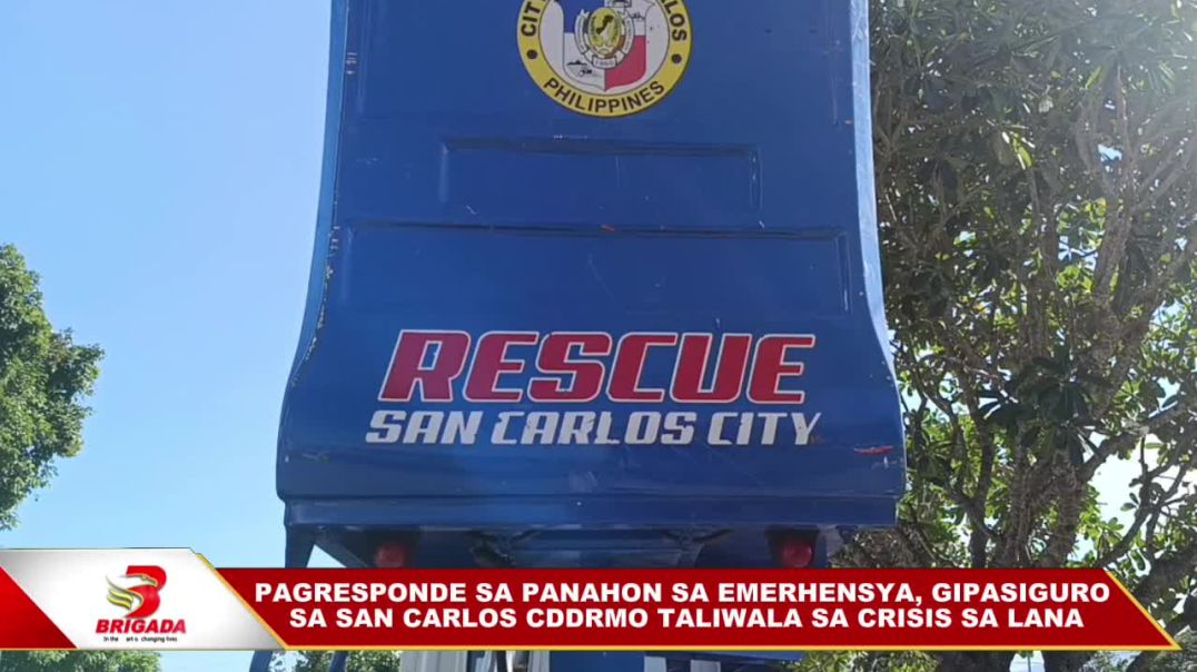 ⁣Pagresponde sa panahon sa emerhensya, gipasiguro sa San Carlos CDDRMO taliwala sa crisis sa lana