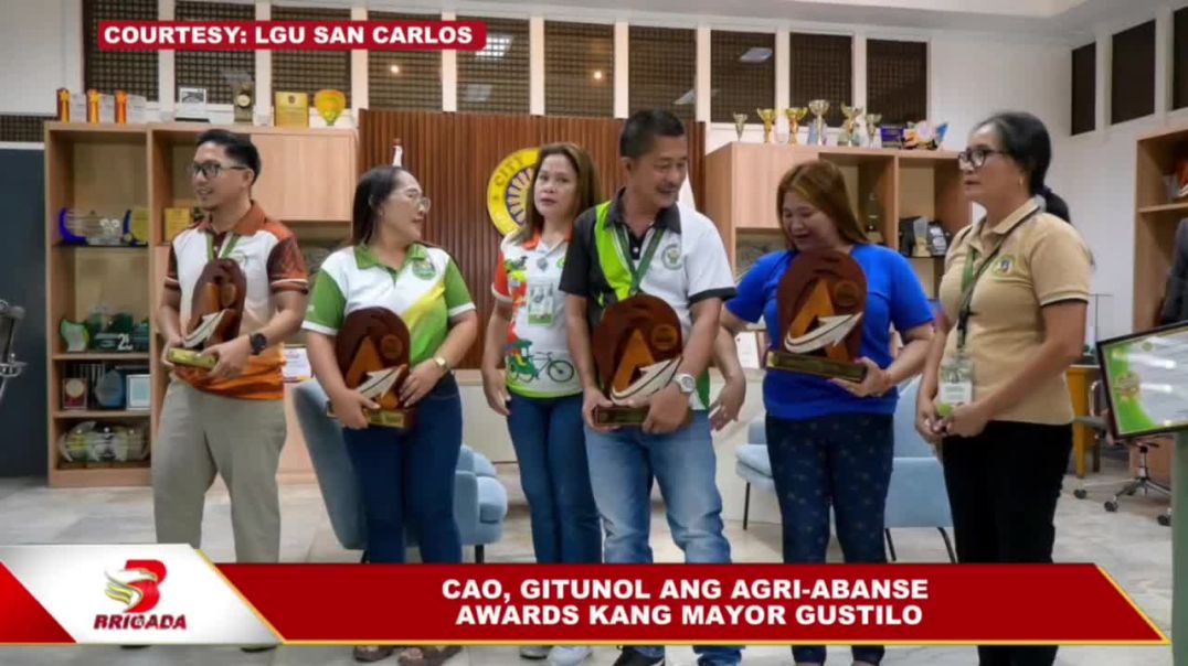 ⁣CAO, gitunol ang agri-abanse awards kang Mayor Gustilo