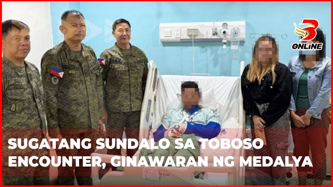 ⁣Sugatang sundalo sa Toboso encounter, ginawaran ng medalya