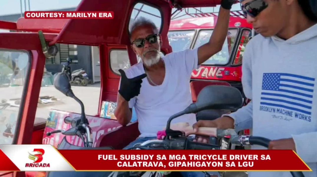 ⁣Fuel subsidy sa mga tricycle driver sa Calatrava, gipahigayon sa LGU