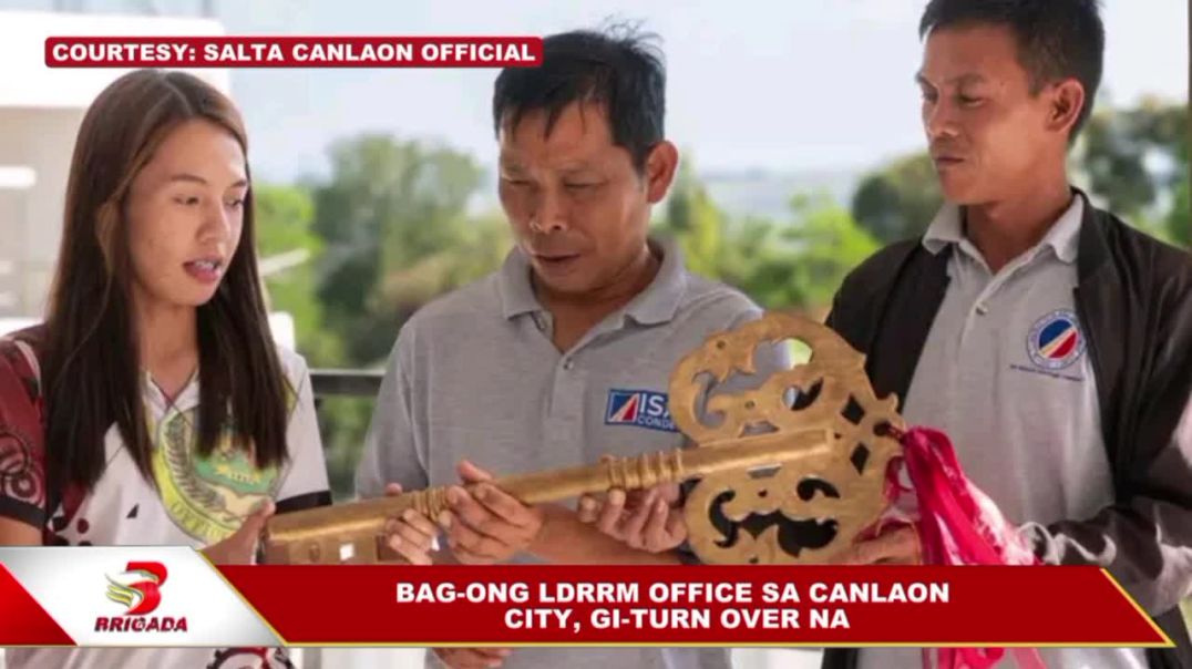 ⁣Bag-ong LDRRM office sa Canlaon City, gi-turn over na