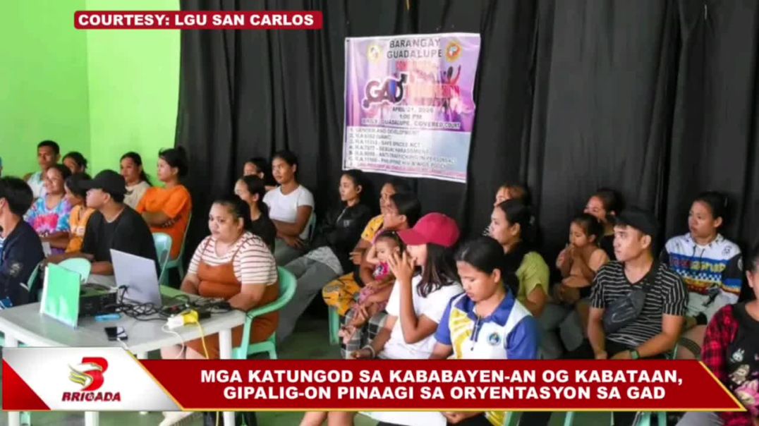 ⁣Mga katungod sa kababayen-an og kabataan, gipalig-on pinaagi sa oryentasyon sa GAD