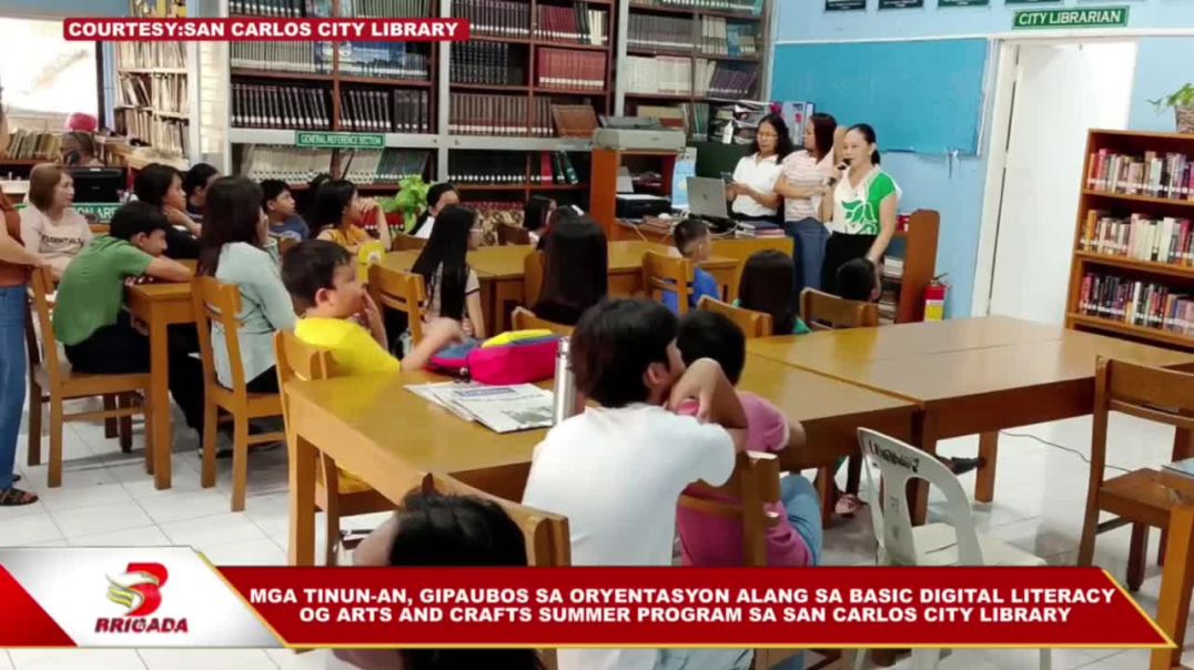 ⁣MGA TINUN-AN, GIPAUBOS Mga tinun-an, gipaubos sa oryentasyon alang sa Basic Digital Literacy og Arts