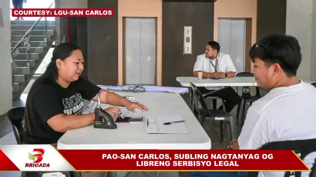 ⁣PAO-San Carlos, subling nagtanyag og libreng serbisyo legal