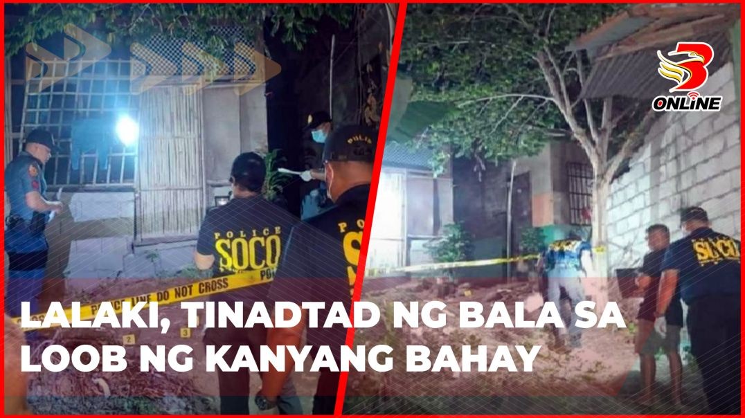 ⁣Lalaki, tinadtad ng bala sa loob ng kanyang bahay