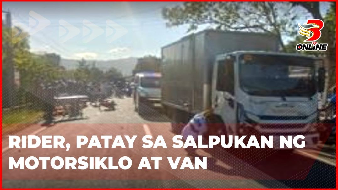 ⁣Rider, patay sa salpukan ng motorsiklo at van