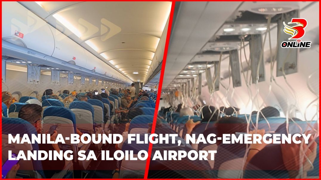 ⁣Manila-bound flight, nag-emergency landing sa Iloilo Airport