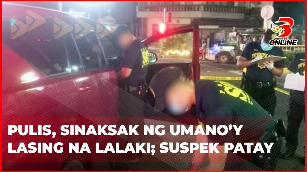 ⁣Pulis, sinaksak ng umano’y lasing na lalaki; suspek patay