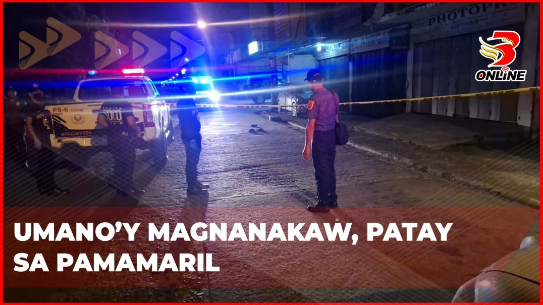⁣Umano’y magnanakaw, patay sa pamamaril
