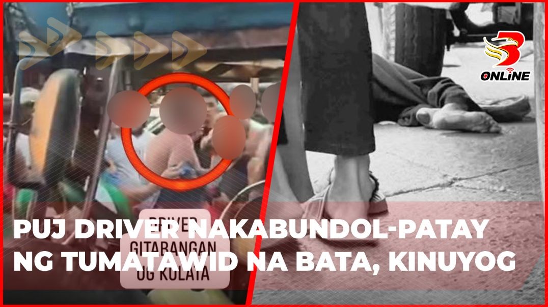 ⁣PUJ driver nakabundol-patay ng tumatawid na bata, kinuyog