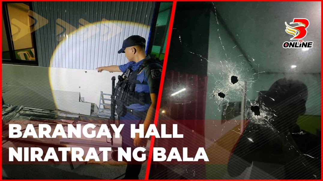 ⁣Barangay hall niratrat ng bala