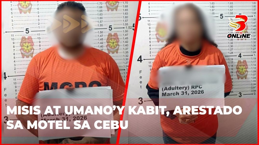 ⁣Misis at umano’y kabit, arestado sa motel sa Cebu
