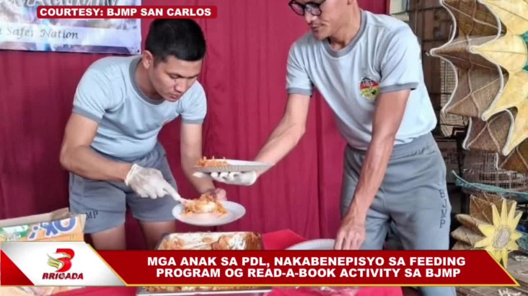 ⁣Mga anak sa PDL, nakabenepisyo sa feeding program og Read-a-Book Activity sa BJMP