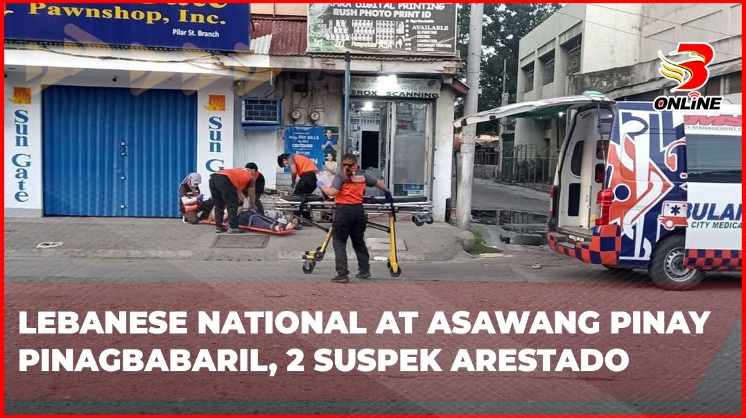 ⁣Lebanese national at asawang Pinay pinagbabaril, 2 suspek arestado
